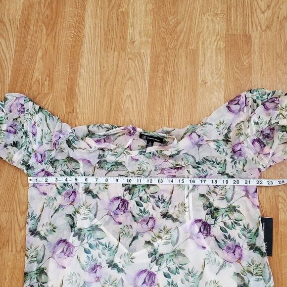 INC Floral Puff-Sleeve Blouse - Picture 8 of 13